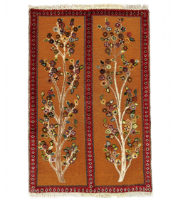 گلیم فرش دستباف نارنجی ذوالانواری kilim carpet (shiraz)