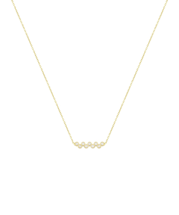 گردنبند شکوفان با نگین سفید درریس Doris کد P5531