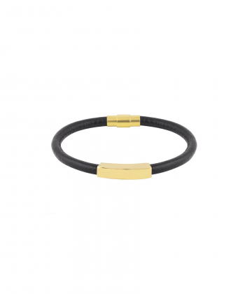 دستبند چرم مشکی گایا درریس Doris کد P5437