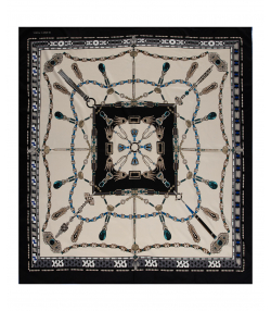 روسری زنانه طرح دار زیبو Ziboo مدل SCARF T-19