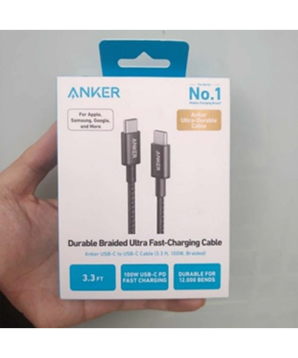 کابل تبدیل USB-C به USB-C انکر مدل A8756 طول 1 متر