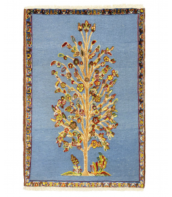 گلیم فرش دستباف طیف آبی ذوالانواری kilim carpet (shiraz)