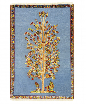 گلیم فرش دستباف طیف آبی ذوالانواری kilim carpet (shiraz)