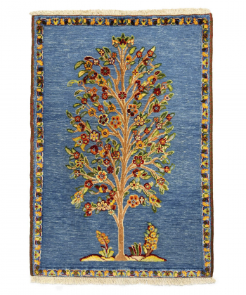 گلیم فرش دستباف طیف آبی ذوالانواری kilim carpet (shiraz)