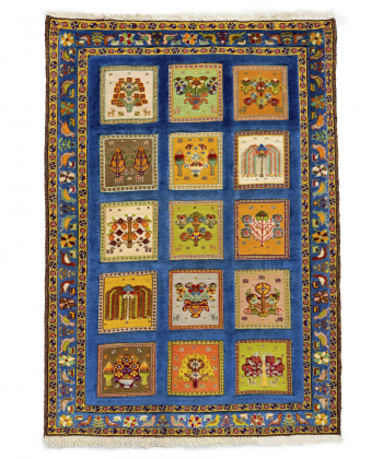 گلیم فرش دستباف طیف آبی ذوالانواری kilim carpet (shiraz)