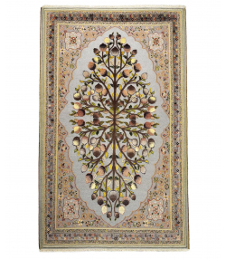 گلیم فرش دستباف خاکستری مدرن ذوالانواری kilim carpet (shiraz)