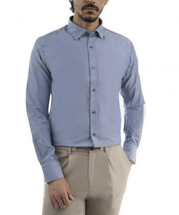 پیراهن آستین بلند مردانه کافه شرت مدل 1497