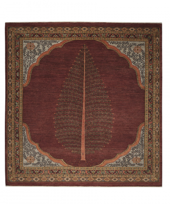 فرش دستباف قرمز ذوالانواری LORI (LORIBAFT)