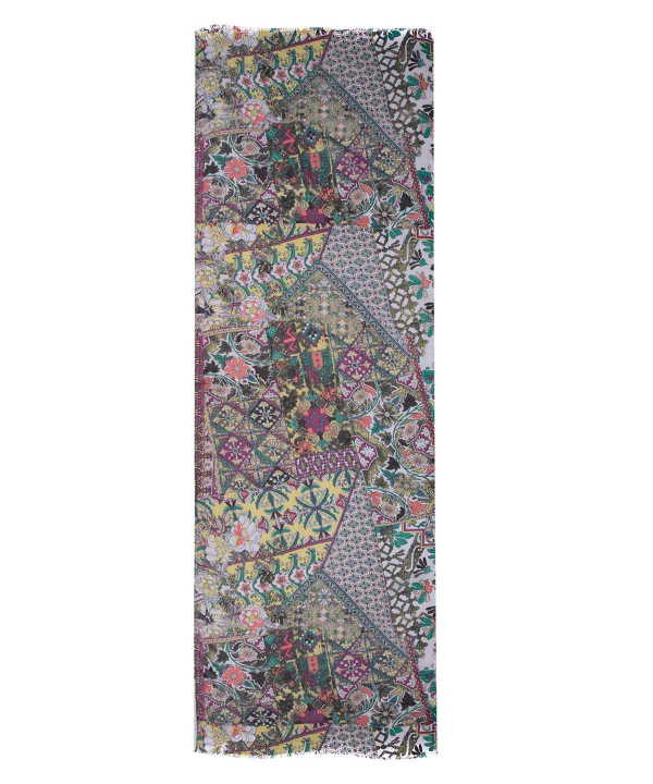 شال زنانه طرح دار زیبو Ziboo مدل SHS19398