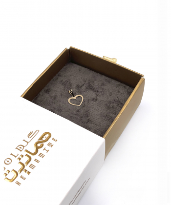 آویز قلب نینا هماتیت گلد Hematite Gold کد 136074
