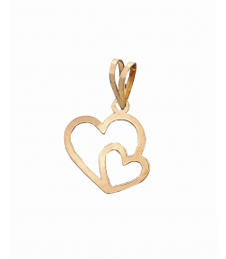 آویز قلب شیوا هماتیت گلد Hematite Gold کد 136075