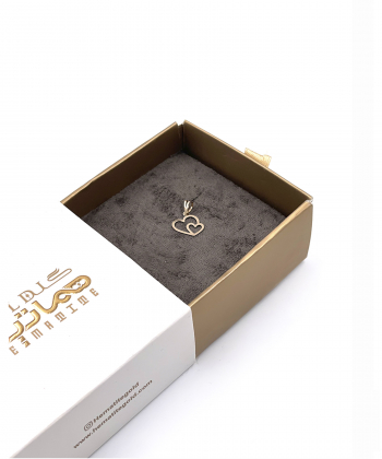 آویز قلب شیوا هماتیت گلد Hematite Gold کد 136075