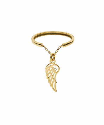 انگشتر طلا بال فرشته میوگلد Mio Gold کد R842