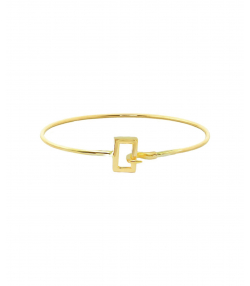النگو طلا مستطیل میوگلد Mio Gold کد BA231