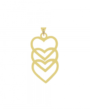 پلاک طلا قلب میوگلد Mio Gold کد N500