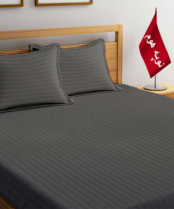 سرویس ملحفه و روبالشتی یک نفره هتلی راه راه نوپه هوم Nope Home کد B04
