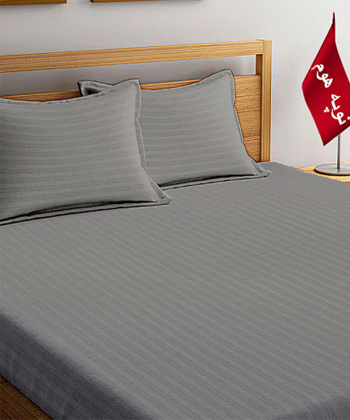 سرویس ملحفه و روبالشتی یک نفره هتلی راه راه نوپه هوم Nope Home کد B03