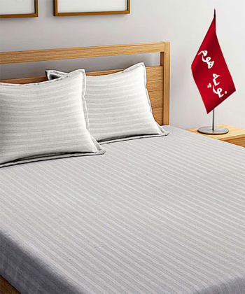 سرویس ملحفه و روبالشتی یک نفره هتلی راه راه نوپه هوم Nope Home کد B02