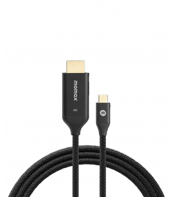 کابل 2 متری USB C به HDMI مومکس مدل Momax EliteLink Braided Cable DT3