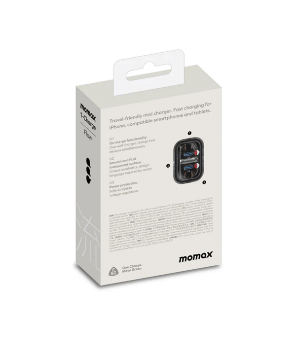 شارژر دیواری سریع 35 وات USB Type C مومکس مدل Momax 1-Charge Flow UM51