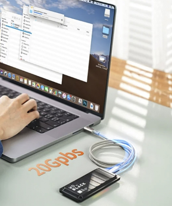کابل 100 وات 1 متری USB-C USB3.2 مومکس مدل Momax Elite 100W DC31