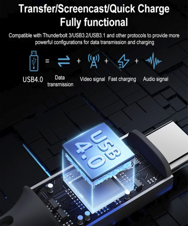 کابل 240 وات USB C USB 4 40Gbps مومکس مدل Momax Elite 240W DC39