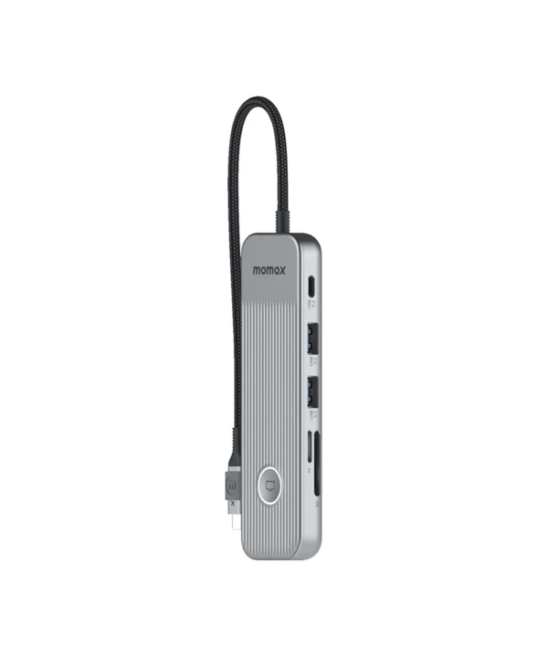 هاب 8 پورت 100 وات USB Type C مومکس مدل Momax Onelink 8 in 1 DH18