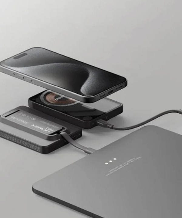 پاوربانک مگسیف 5000 میلی‌آمپر کابل متصل USB C مومکس مدل Momax 1-Power X Pro IP131