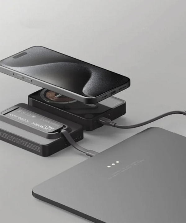 پاوربانک مگسیف 10000 میلی‌آمپر کابل متصل USB C مومکس مدل Momax 1-Power X Pro IP132