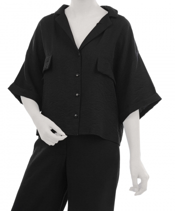 شومیز نخی آستین کوتاه زنانه نارین مد مدل 5700