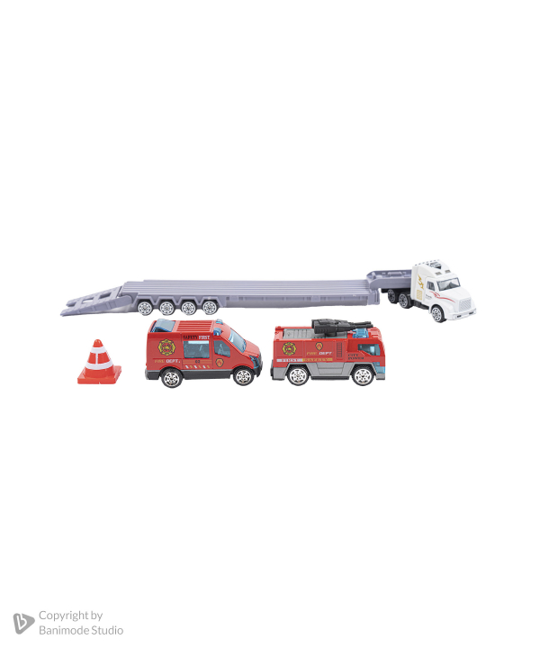ست تریلی و خودرو آتشنشانی فلزی ناب سل Naabsell کد sa-bn269