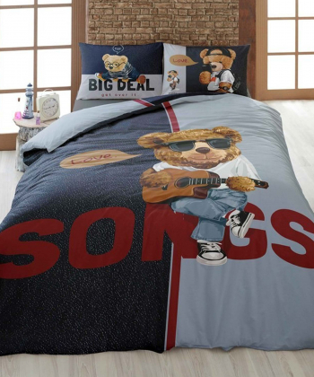 سرویس روتختی تک نفره 4 تکه تورکاز Turkaz طرح 1105