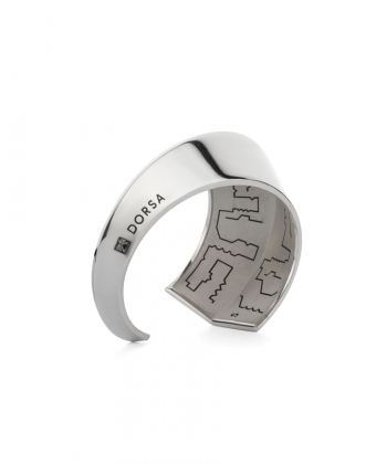 دستبند دیودال بیضی نقره سایز S درسا جواهر Dorsa Jewelry کد59641