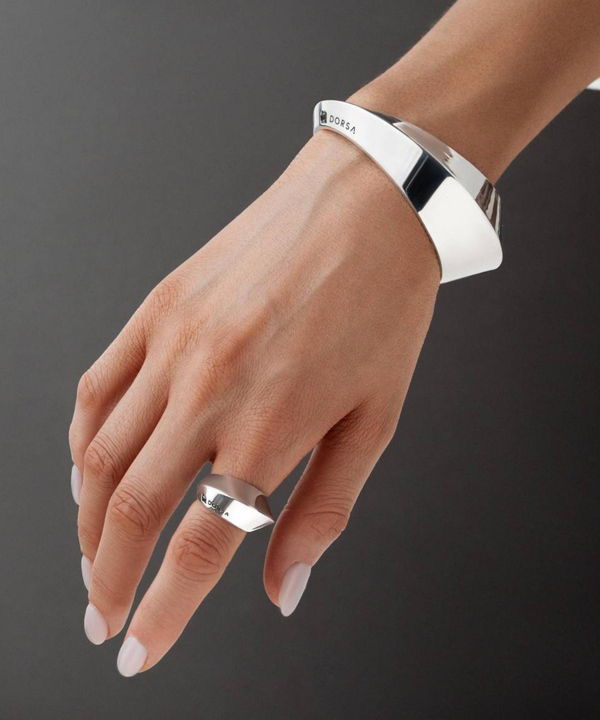 دستبند دیودال بیضی نقره سایز S درسا جواهر Dorsa Jewelry کد59641