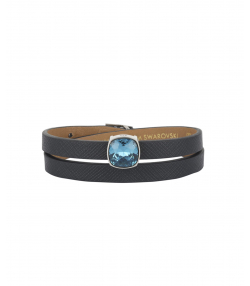 دستبند کشویی لالی پاپ نقره با کریستال آبی درسا جواهر Dorsa Jewelry کد61972
