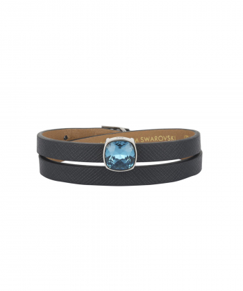 دستبند کشویی لالی پاپ نقره با کریستال آبی درسا جواهر Dorsa Jewelry کد61972