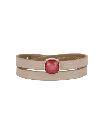 دستبند کشویی لالی پاپ نقره با کریستال قرمز درسا جواهر Dorsa Jewelry کد61974