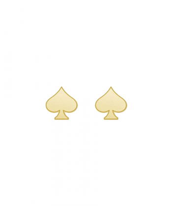 گوشواره طرح پیک قو طلایی Qooe Talaee کد E055620