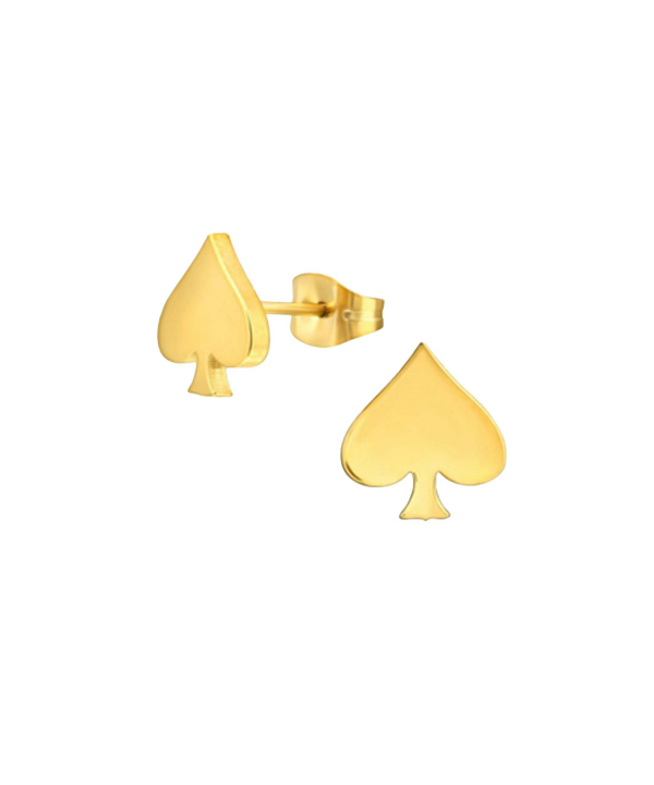 گوشواره طرح پیک قو طلایی Qooe Talaee کد E055620