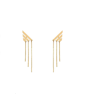 گوشواره طرح حماسه قو طلایی Qooe Talaee کد E053650