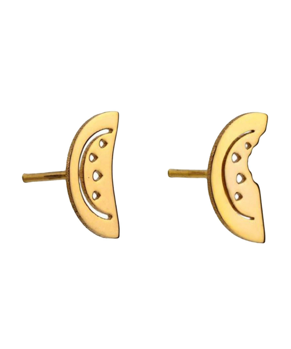 گوشواره طرح هندوانه قو طلایی Qooe Talaee کد E052954
