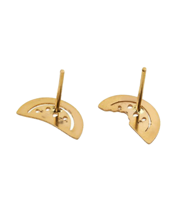 گوشواره طرح هندوانه قو طلایی Qooe Talaee کد E052954