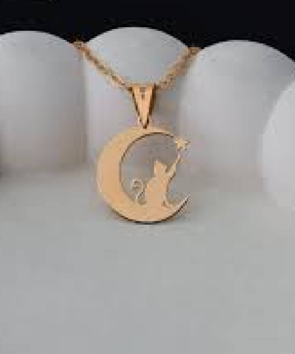 پلاک طرح گربه بلند پرواز قو طلایی Qooe Talaee کد P025666