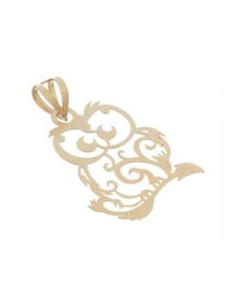 پلاک زنانه طرح جغد فانتزی قو طلایی Qooe Talaee کد P025598
