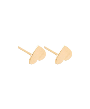گوشواره قلب ساده قو طلایی Qooe Talaee کد E035287