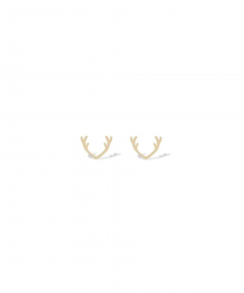 گوشواره طرح شاخ گوزن قو طلایی Qooe Talaee کد E025544