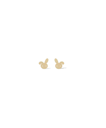 گوشواره طرح خرگوش بازیگوش قو طلایی Qooe Talaee کد E025155