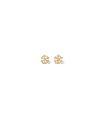 گوشواره طرح برف ساده قو طلایی Qooe Talaee کد E012815