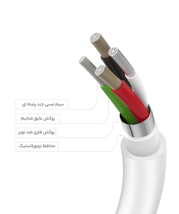 کابل تایپ سی به لایتنینگ آیفون اصلی اپل Apple USB-C To Lightning Cable 1M