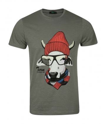 تیشرت طرح دار مردانه آر ان اس RNS